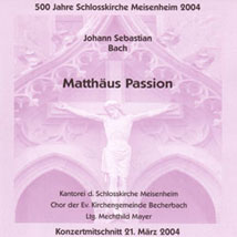 CD-Cover Matthäus Passion